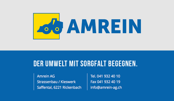 Neuer Firmenname Amrein AG