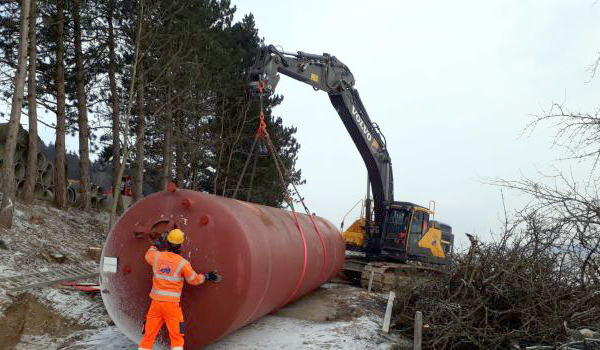 Neuer Regenwassertank zur Ressourcenschonung