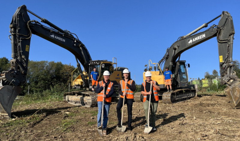 Spatenstich Bauarbeiten Recyclinganlage Saffental - 1