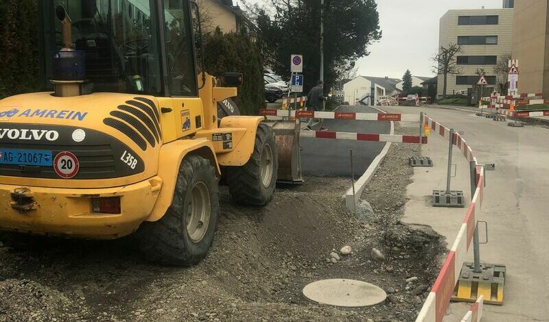 Hitzkirch Sanierung Cornelistrasse Tragschicht Trottoir - 3